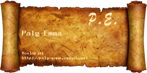 Palg Emma névjegykártya